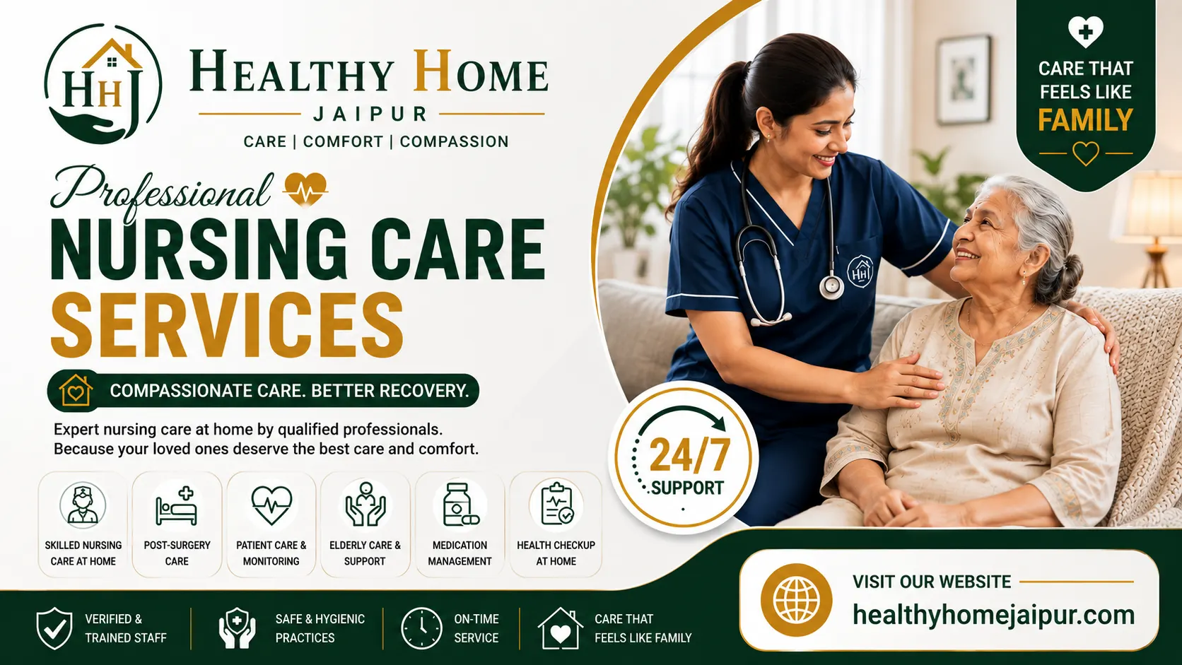 Professional Nursing Care Services in Jaipur | Nursing Care at Home